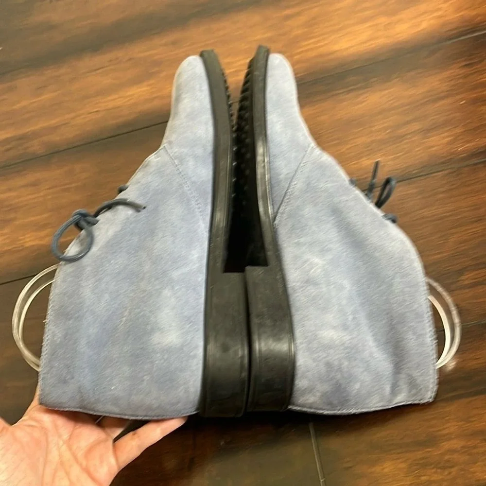 Tod's Gray Suede Chukka Boots sz 9 Preppy Academia Classic Lace Up Made in Italy